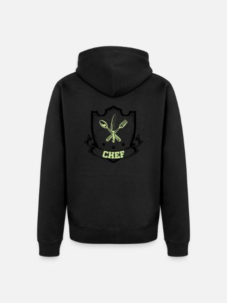 Chef Chef - Veste à capuche bio Premium Unisexe - noir
