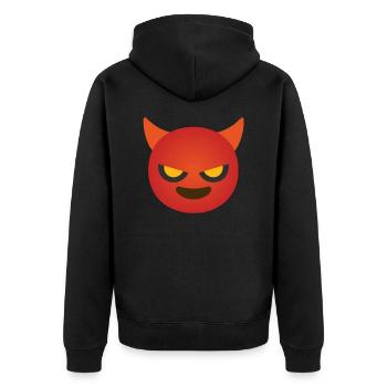 Visage du diable - Veste à capuche bio Premium Unisexe - noir - Dos - Nico (187cm)