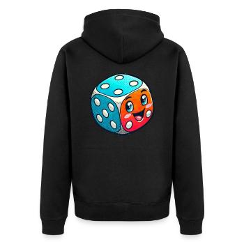 Bande dessinée Cube - Veste à capuche bio Premium Unisexe - noir - Dos - Nico (187cm)