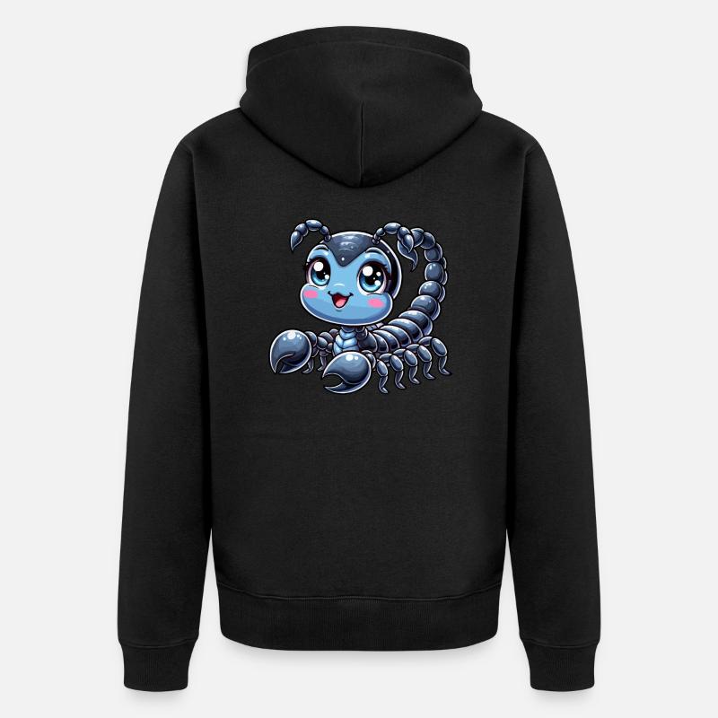 Enfant Scorpion - Veste à capuche bio Premium Unisexe - noir