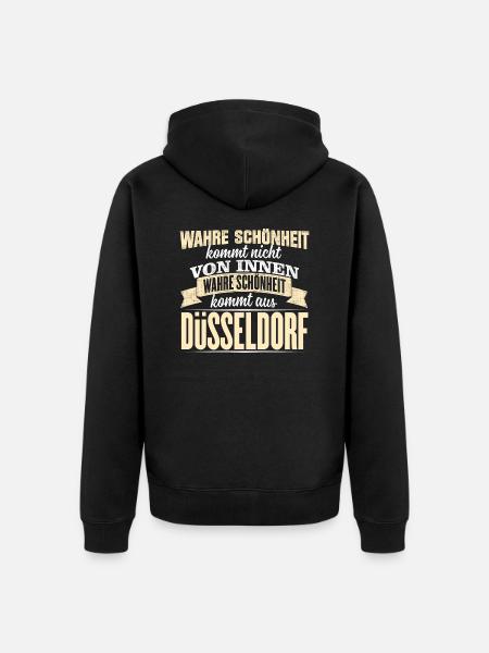 DÜSSELDORF - Schönheit - Unisex Premium Bio Zip Hoodie - Schwarz
