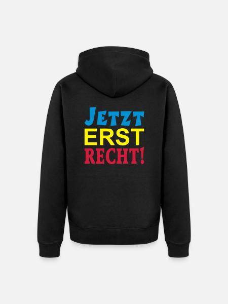 NOW ONLY RIGHT! - Unisex Premium Organic Zip Hoodie - black