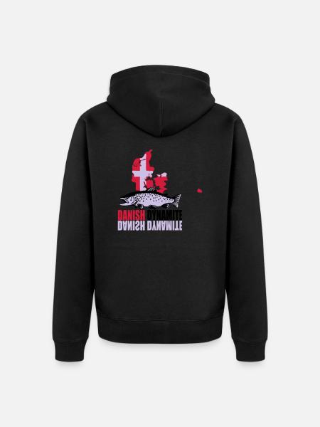 meerforelle_dk - Unisex Premium Bio Zip Hoodie - Schwarz