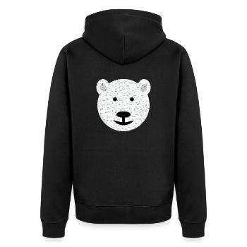 Ours Face Ours - Veste à capuche bio Premium Unisexe - noir - Dos - Nico (187cm)
