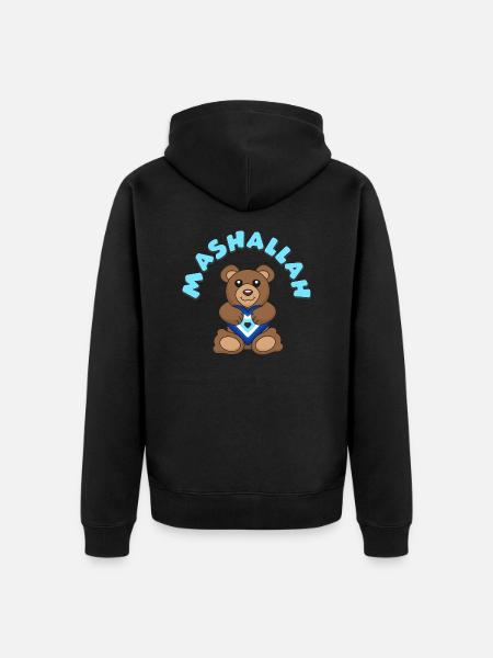 Mashallah - Unisex Premium Organic Zip Hoodie - black