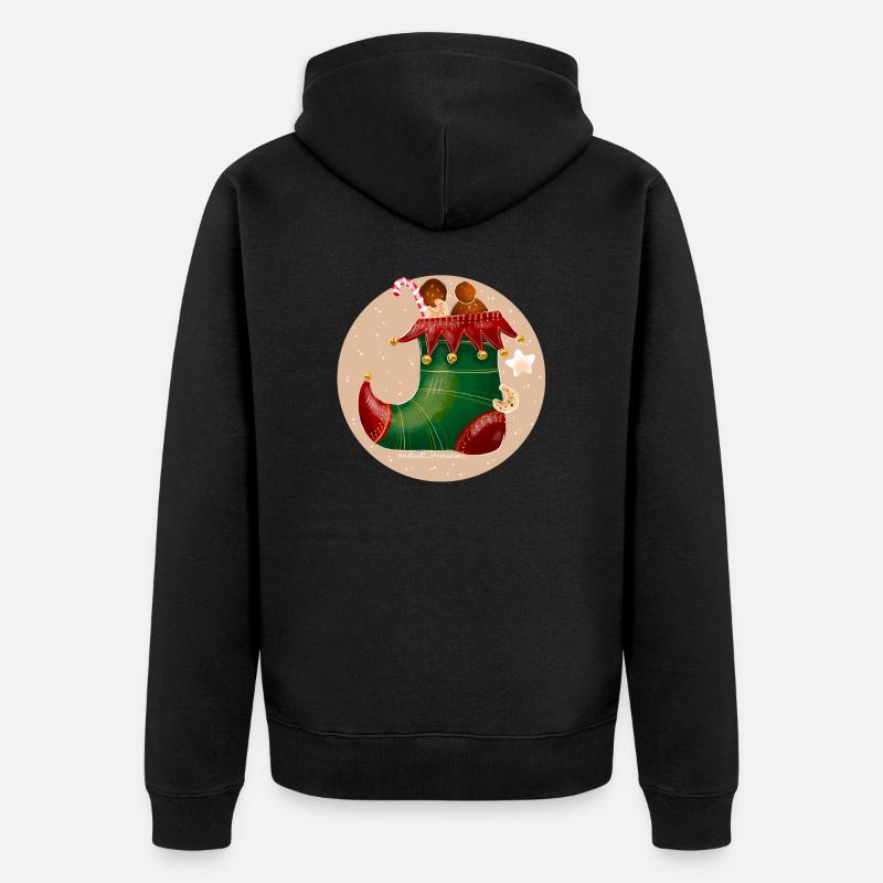 Chaussure Elf - Veste à capuche bio Premium Unisexe - noir