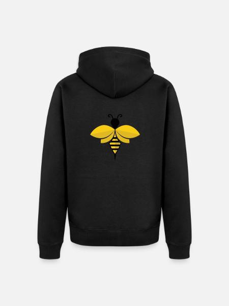 Abeille - Veste à capuche bio Premium Unisexe - noir