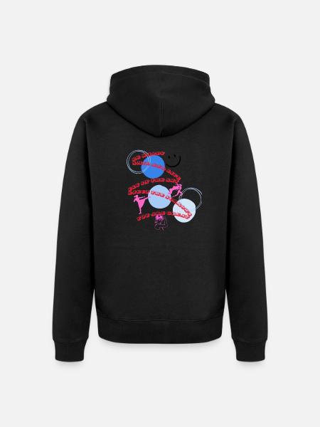 strongwomen - Unisex Premium Organic Zip Hoodie - black