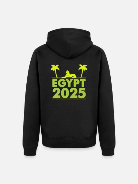 egypt 2025 - Unisex Premium Bio Zip Hoodie - Schwarz