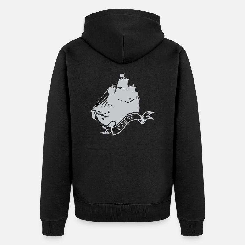Équipage d’un bateau pirate - Veste à capuche bio Premium Unisexe - noir