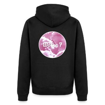 Référence 84D98823 76A2 4505 83F0 1ECB0C02EB55 - Veste à capuche bio Premium Unisexe - noir - Dos - Nico (187cm)