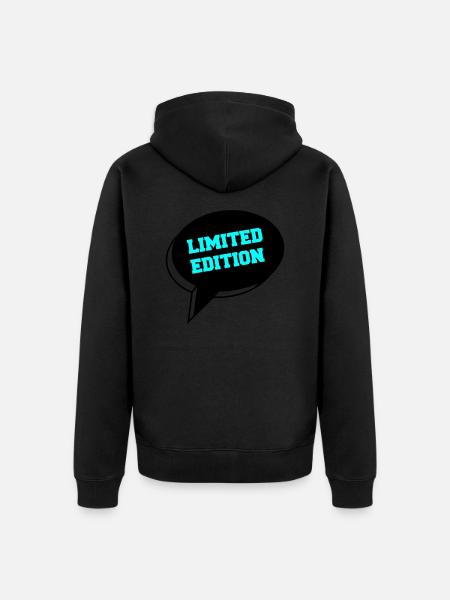 limited edition 002 - Unisex Premium Bio Zip Hoodie - Schwarz