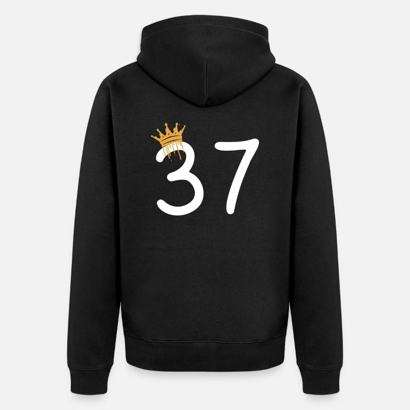 37 - Veste à capuche bio Premium Unisexe - noir