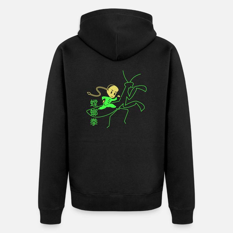 Mantisstyle - Veste à capuche bio Premium Unisexe - noir