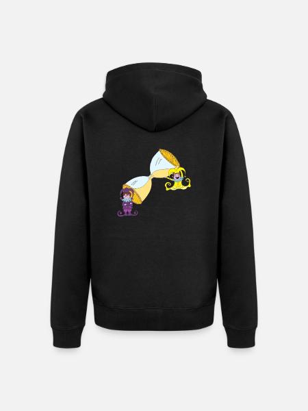 Les lutins - Veste à capuche bio Premium Unisexe - noir