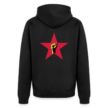 revolution star - Veste à capuche bio Premium Unisexe - noir - Dos - Nico (187cm)