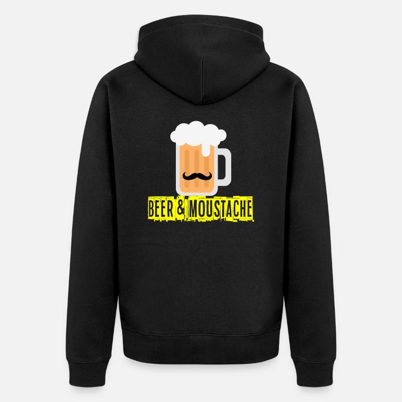 beer - Veste à capuche bio Premium Unisexe - noir