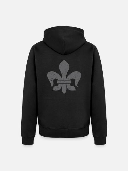 Lily - Belgian - Unisex Premium Organic Zip Hoodie - black