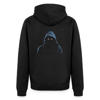 GUY IN A HOOD, MAN IN A HOODIE - THE ULTIMATE HOOD - Unisex Premium Organic Zip Hoodie - black - Back - Nico (187cm)