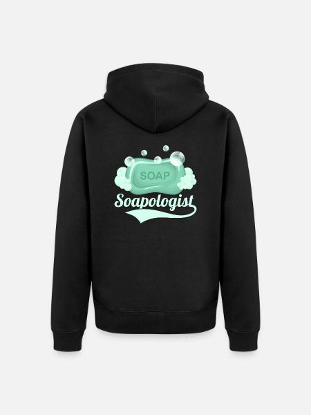 Soapologist Soapmaker Soapmaking - Unisex Premium Organic Zip Hoodie - black