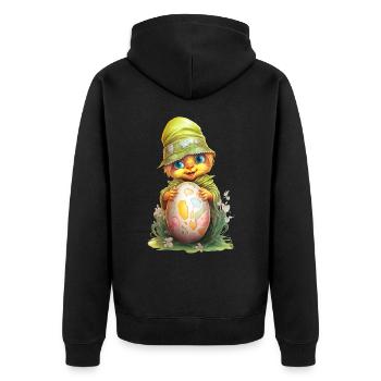 Sweet Little Monster - Unisex Premium Organic Zip Hoodie - black - Back - Nico (187cm)