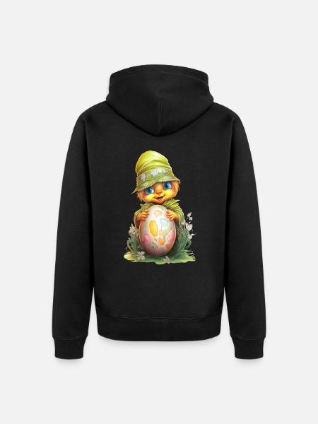 Sweet Little Monster - Unisex Premium Organic Zip Hoodie - black