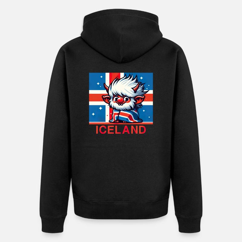 Islande Islande 7 - Veste à capuche bio Premium Unisexe - noir