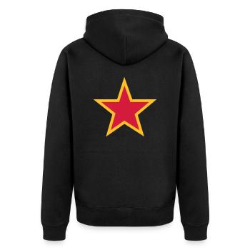 étoile - Veste à capuche bio Premium Unisexe - noir - Dos - Nico (187cm)