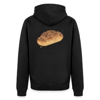 pain - Veste à capuche bio Premium Unisexe - noir - Dos - Nico (187cm)