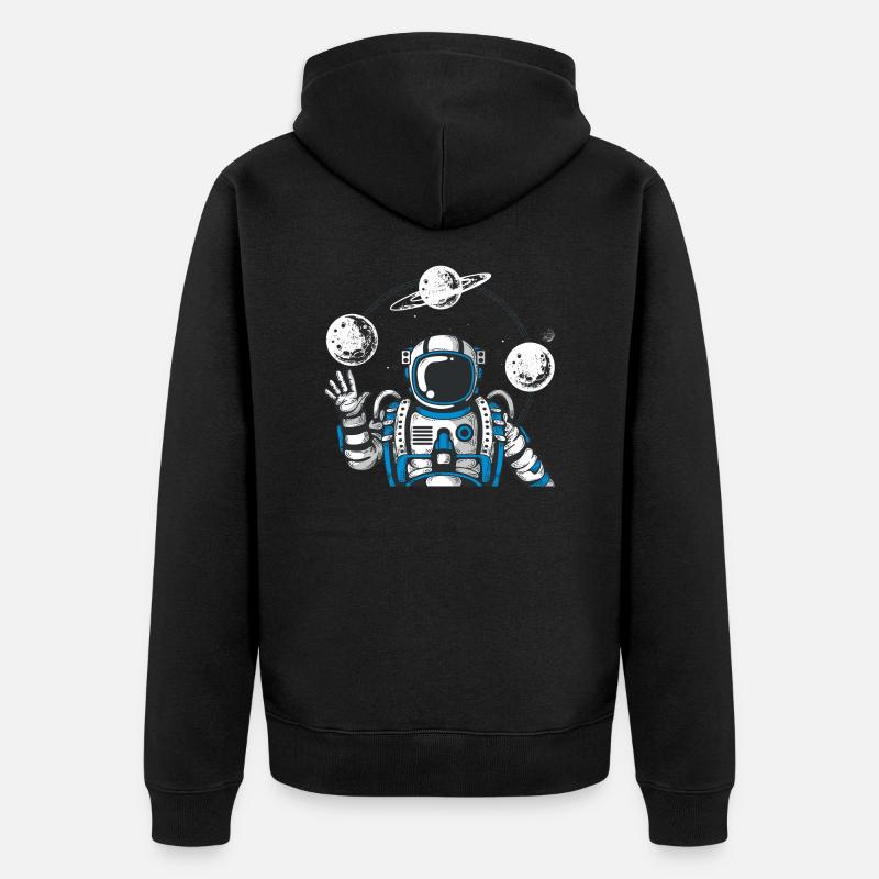Hello Astronaut - Veste à capuche bio Premium Unisexe - noir