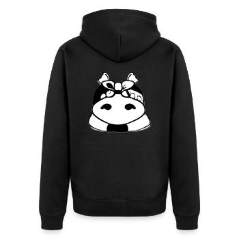 Sloth Christmas Cute Sloth Vector 3 - Unisex Premium Organic Zip Hoodie - black - Back - Nico (187cm)