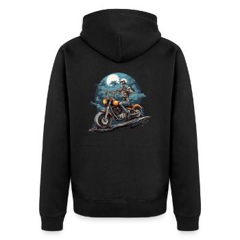 Biker de la mort - Veste à capuche bio Premium Unisexe - noir - Dos - Nico (187cm)