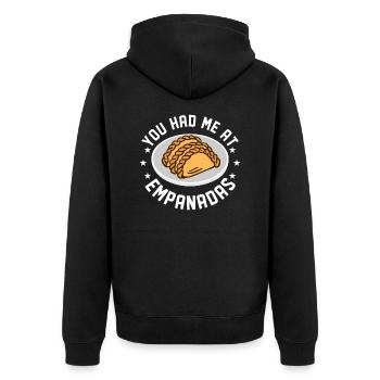 Vous m’avez eu à Empanadas Latin Pastry Food Dessert - Veste à capuche bio Premium Unisexe - noir - Dos - Nico (187cm)