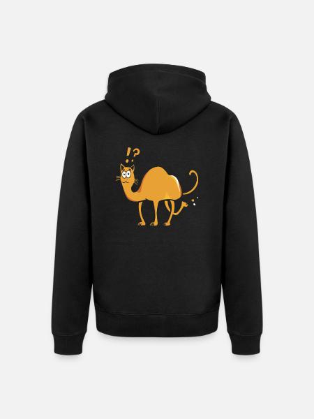 Chat-meau - Veste à capuche bio Premium Unisexe - noir