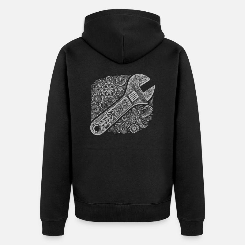 Clés à fourche - Veste à capuche bio Premium Unisexe - noir