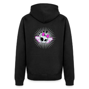 Skull Girl - Veste à capuche bio Premium Unisexe - noir - Dos - Nico (187cm)