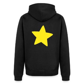 Steven Universe Star - Unisex Premium Bio Zip Hoodie - Schwarz - Hinten - Nico (187cm)