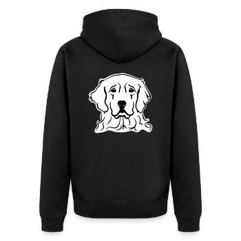 Golden Retriever - Veste à capuche bio Premium Unisexe - noir - Dos - Nico (187cm)