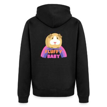 Fluffy Baby - Veste à capuche bio Premium Unisexe - noir - Dos - Nico (187cm)