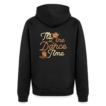 C’est l’heure de la danse en ligne Musique country occidentale - Veste à capuche bio Premium Unisexe - noir - Dos - Nico (187cm)