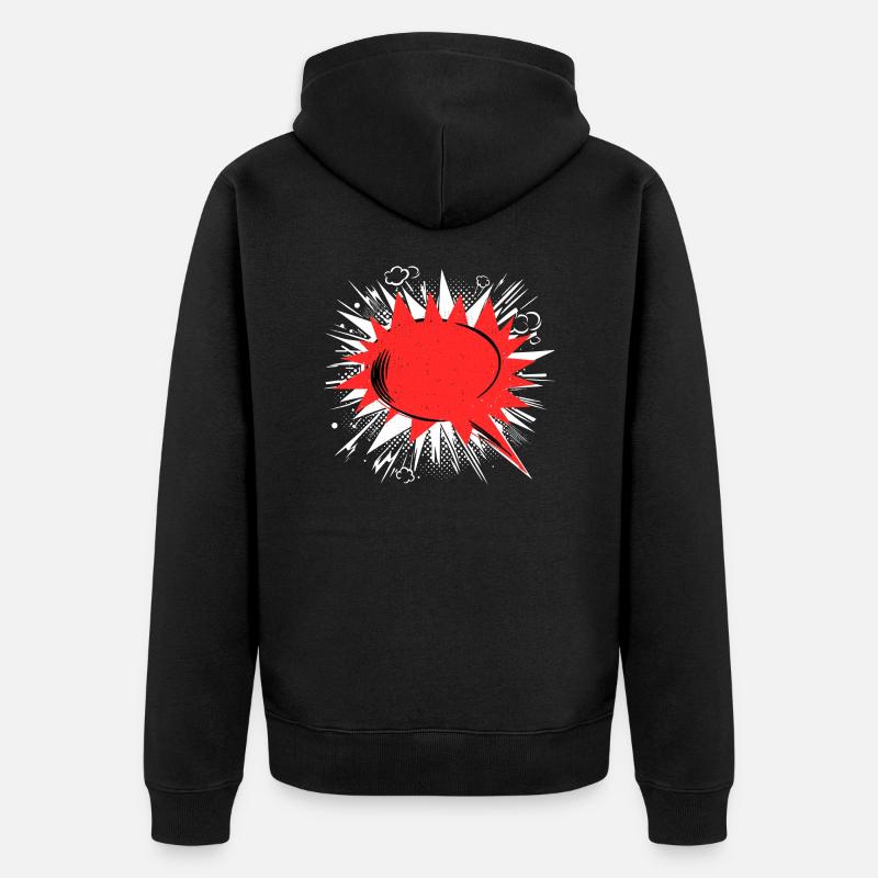 Vider la bulle de dialogue - Veste à capuche bio Premium Unisexe - noir