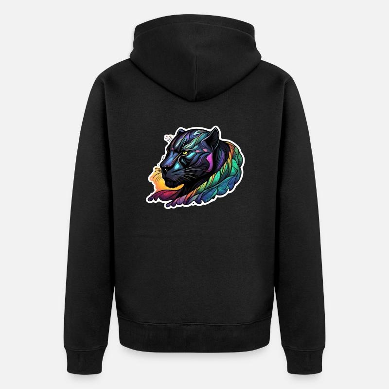 Panthère - Veste à capuche bio Premium Unisexe - noir