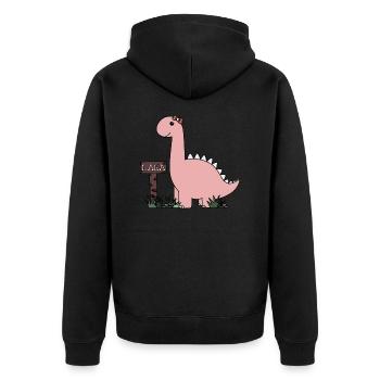 Dino Lara - Veste à capuche bio Premium Unisexe - noir - Dos - Nico (187cm)