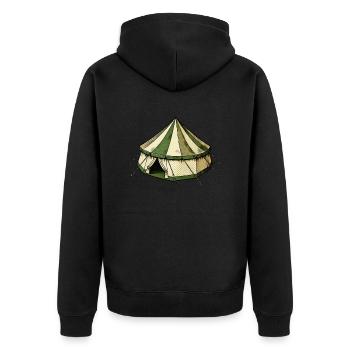 tente - Veste à capuche bio Premium Unisexe - noir - Dos - Nico (187cm)