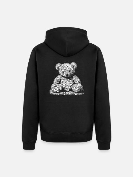 Knobs - Unisex Premium Organic Zip Hoodie - black