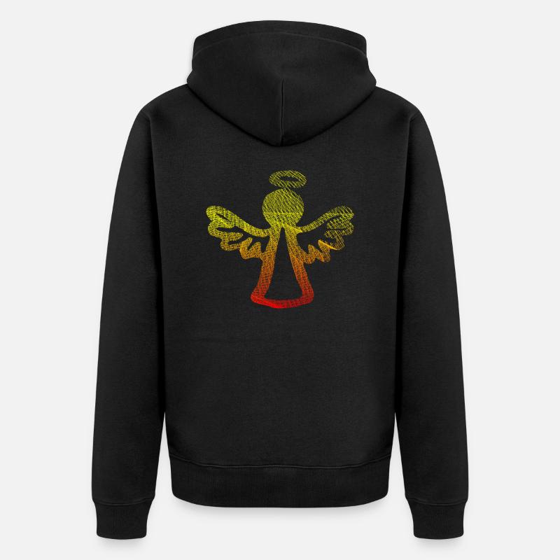 Ange de Noël - Veste à capuche bio Premium Unisexe - noir