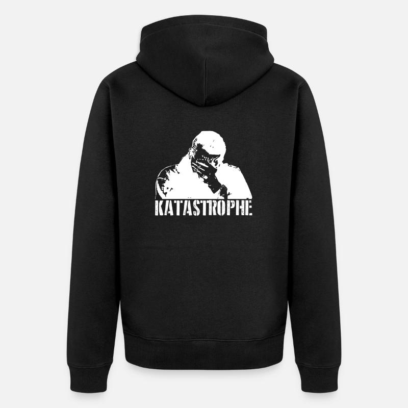 katastrophe - Unisex Premium Bio Zip Hoodie - Schwarz