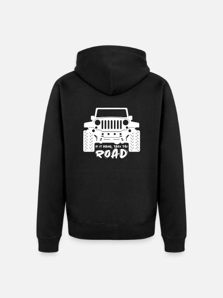 Jeep - Veste à capuche bio Premium Unisexe - noir