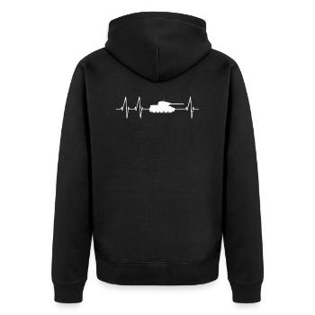 Panzer Herzschlag Panzerführer Tank - Veste à capuche bio Premium Unisexe - noir - Dos - Nico (187cm)