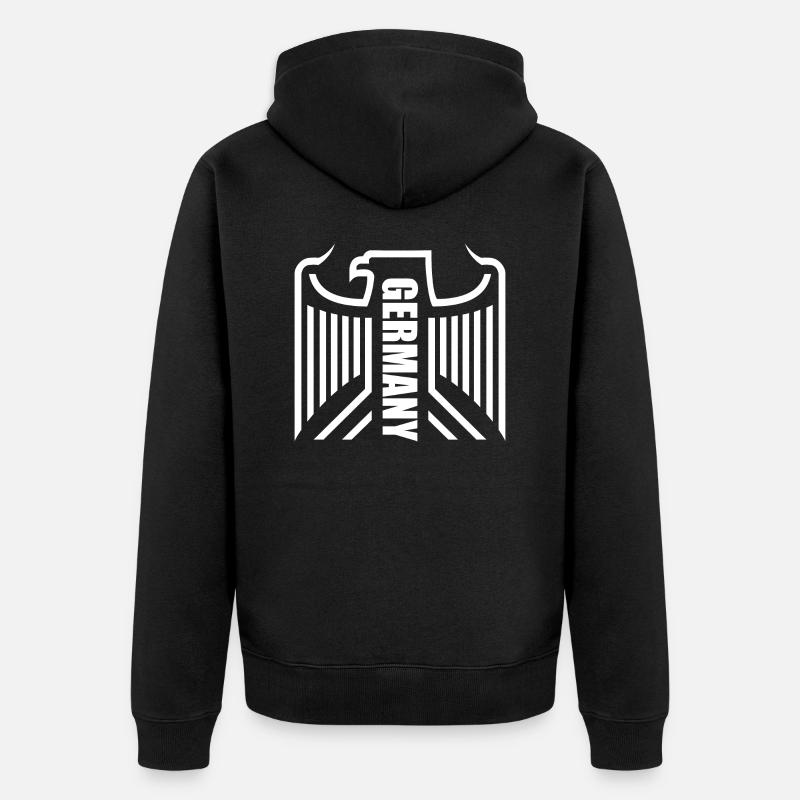 Allemagne Eagle Love - Veste à capuche bio Premium Unisexe - noir